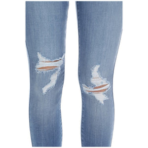 KanCan Denim Distressed Zip Up Fly Slim Stretch Jeans Light Wash Blue 3/5/7/11