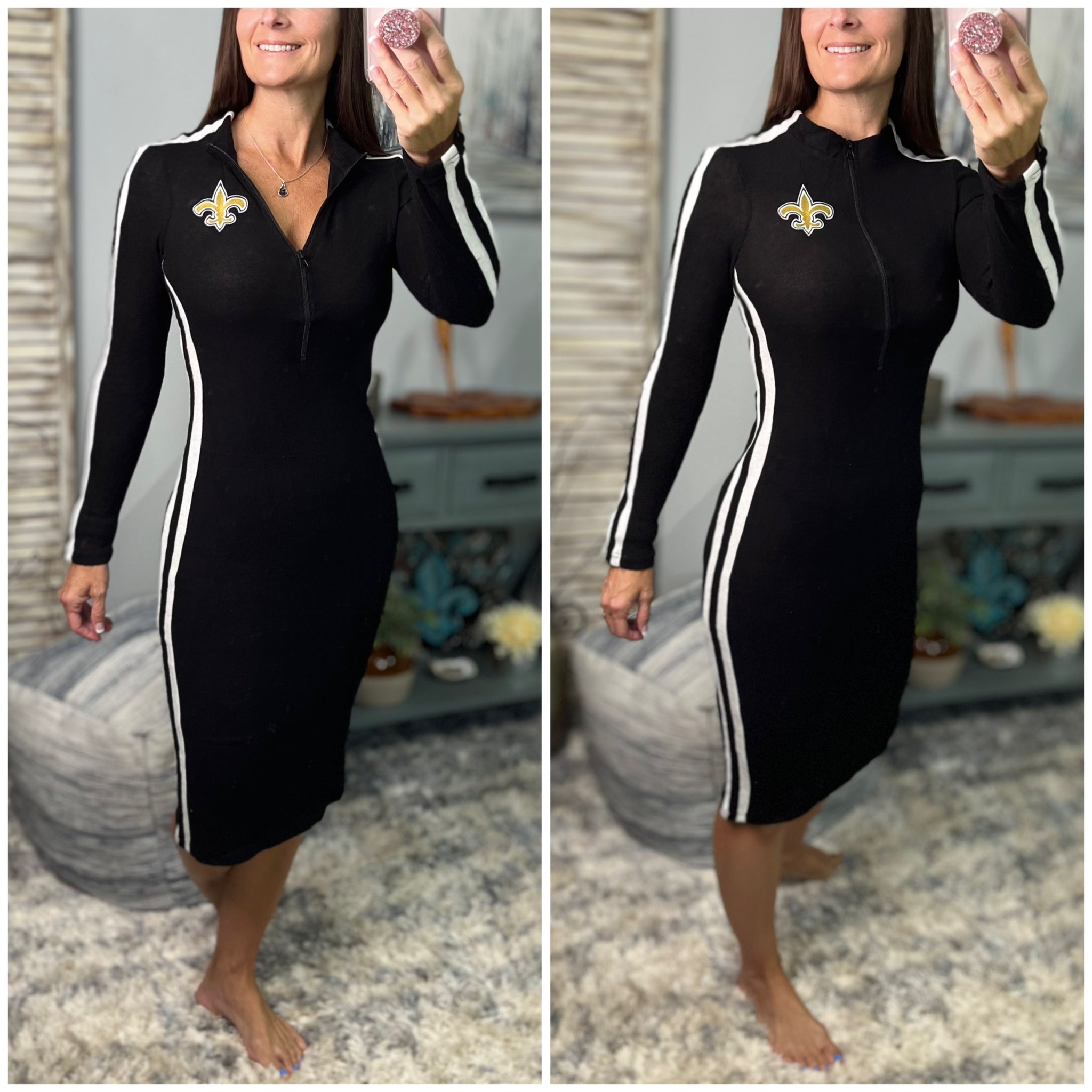 New Orleans Saints Fleur de Lis Sporty Athletic Hacci Lightweight Vars Hot Southern Mess Boutique New Orleans Saints Fleur de Lis Sporty Athletic Hacci Lightweight Vars Hot Southern Mess Boutique